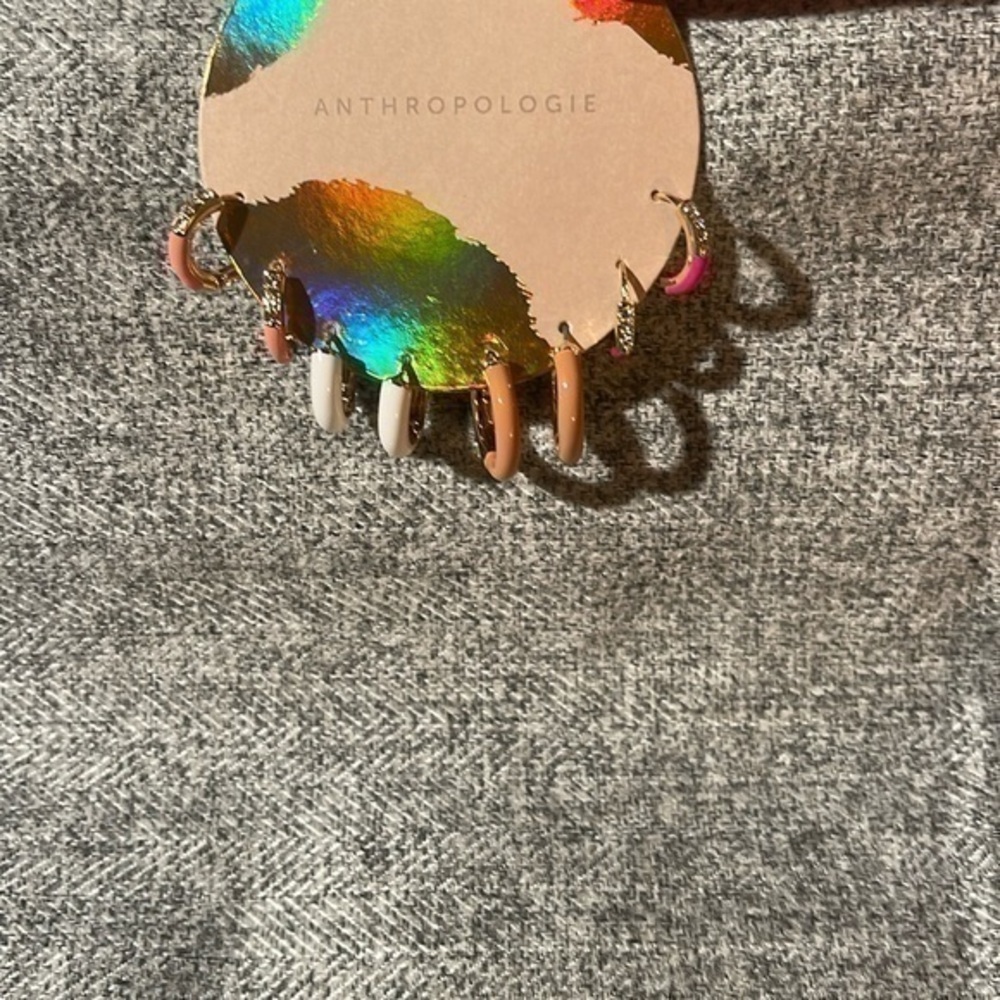Anthropologie Hoop Set Earrings. NWT